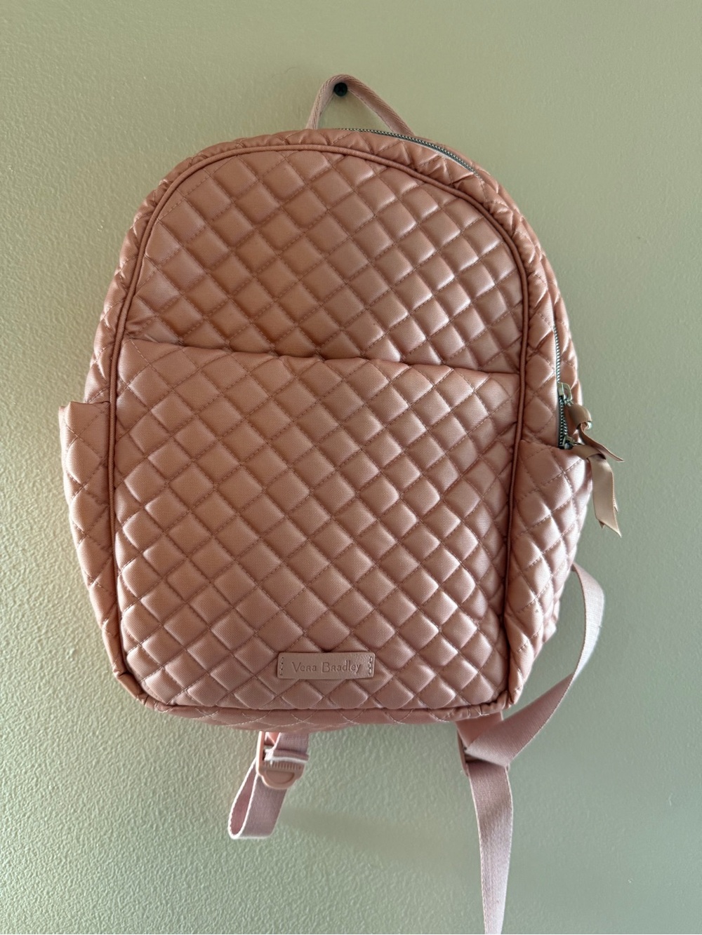 Vera Bradley Quilted Pale Pink Backpack